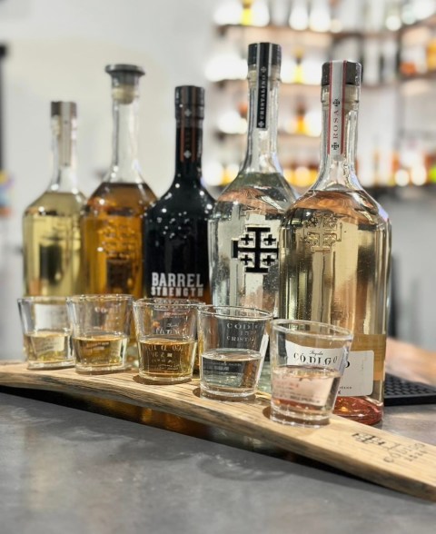 Tasting flight photo taken for a client